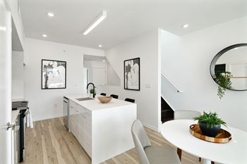 White solid surface countertops